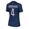 Paris Saint-Germain Sergio Ramos #4 Hjemmedrakt Kvinner 2023-24 Kortermet